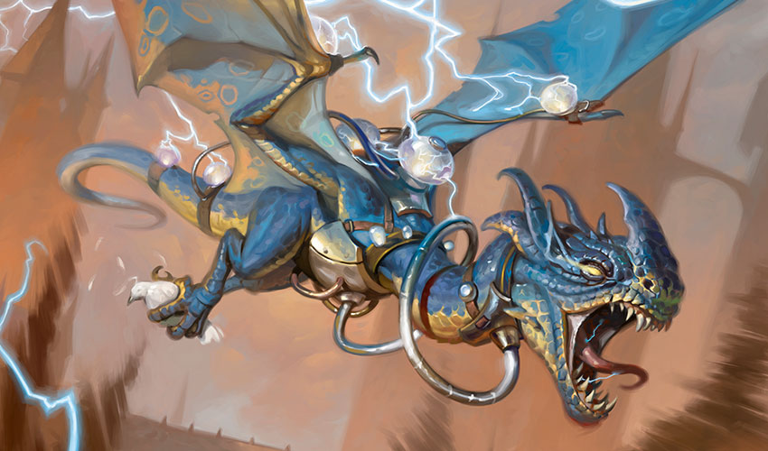 Dragão Estalante | Arte de: Victor Adame Minguez
